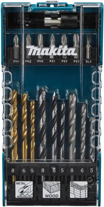 Makita Accessoires Boor- schroefbitset 17-delig D-74887