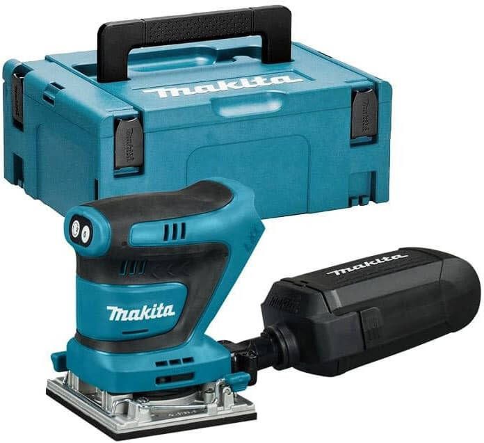 Makita DBO482ZJ Accu Handpalm Vlakschuurmachine | 18V | Zonder accu&apos;s en lader | In M-box koffer DBO482ZJ