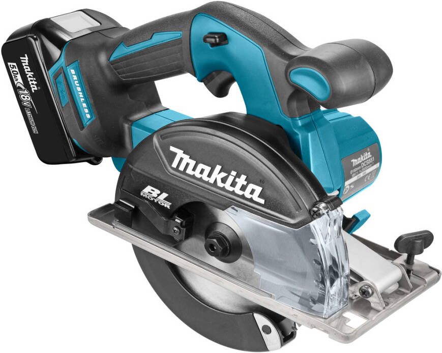 Makita DCS551RTJ 18v Metaal cirkelzaag 150 mm | 18v 5.0Ah Li-ion