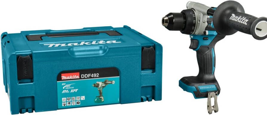 Makita DDF492ZJ 18v Boor- schroefmachine | Zonder accu&apos;s en lader | In Mbox DDF492ZJ