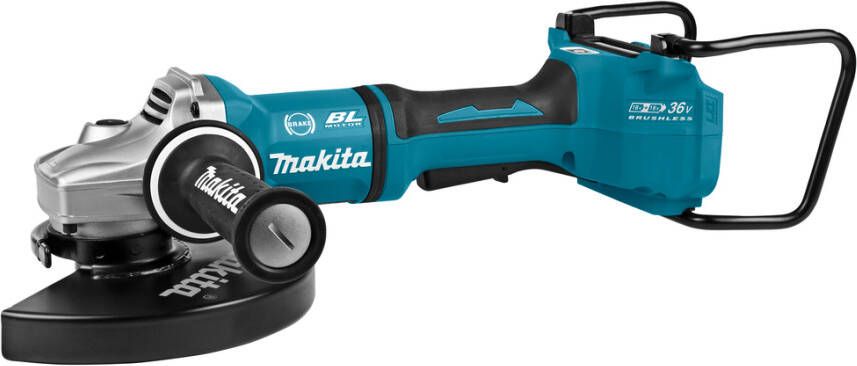 Makita DGA901ZKU1 2x18V Haakse Slijper 230mm in koffer met AWS zender | zonder accu&apos;s en lader