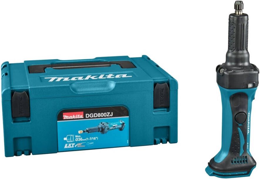 Makita DGD800ZJ 18v Accu rechte slijper | Zonder accu&apos;s en lader in M-box DGD800ZJ
