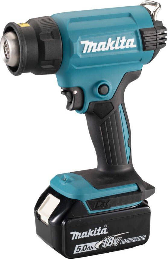 Makita DHG180RT 18 V Heteluchtpistool 5 0 Ah (1 st) lader in kunststof koffer met diverse opzetstukken