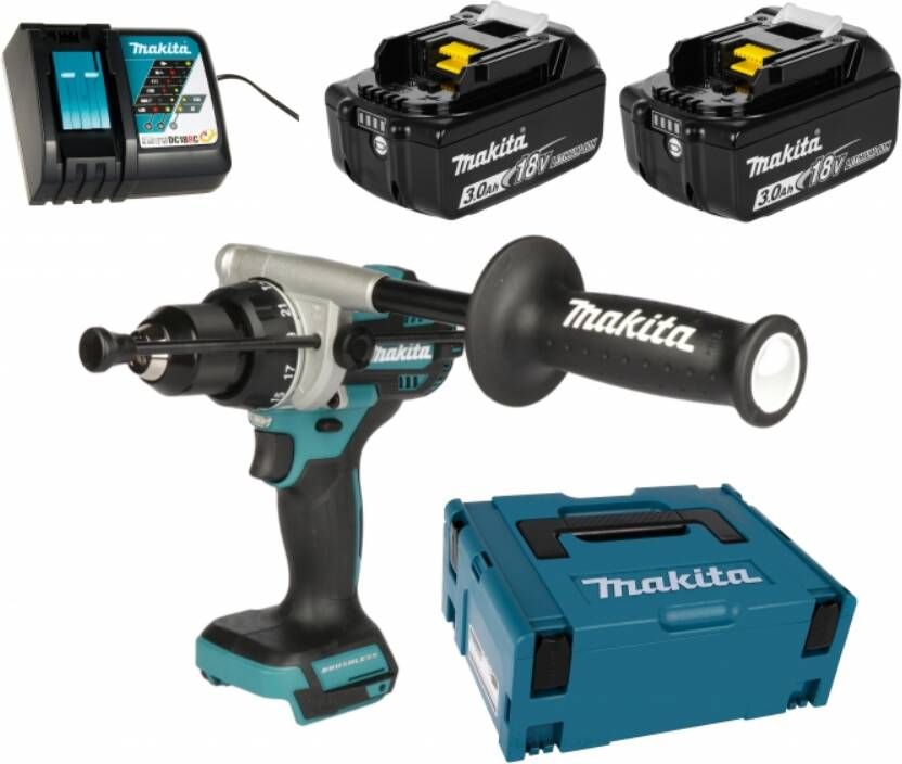 Makita DHP486RFJ | Klopboormachine | 18 V | Set | 2x 3 0 Ah Accu & Lader in Mbox