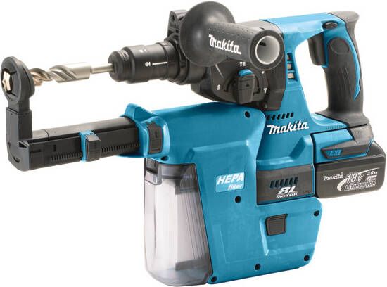 Makita DHR243RFJV met verwisselbare boorkop en stofbox DHR243RFJV