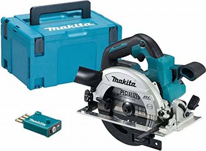 Makita DHS661ZJU 18 V Cirkelzaag 165 mm Body Zonder accu&apos;s en lader in Mbox met AWS zender DHS661ZJU