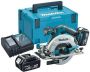 Makita DHS680RTJ 18v Cirkelzaag 165 mm | 5.0Ah Li-ion DHS680RTJ - Thumbnail 1