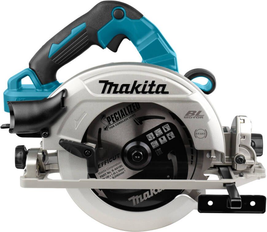 Makita DHS783ZJU 2x18v Cirkelzaag 190mm | zonder accu&apos;s en lader in Mbox met AWS zender