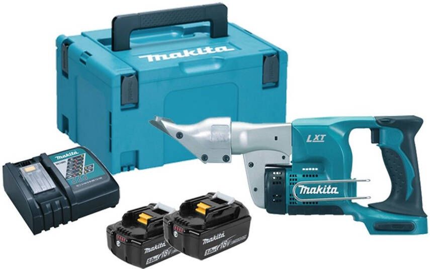 Makita DJS130RTJ Plaatschaar | 18V | 2 x 5.0 Ah accu + snellader | In Mbox