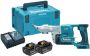 Makita DJS130RTJ Plaatschaar | 18V | 2 x 5.0 Ah accu + snellader | In Mbox - Thumbnail 1