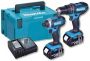 Makita DLX2131TJ 18V combiset DHP482 accu klopboormachine + DTD152 slagschroevendraaier (2x 5.0Ah accu) in Mbox - Thumbnail 1