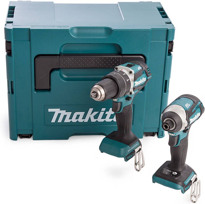 Makita DLX2181JX1 DHP484 Accuklopboormachine + DTD154 Accu Slagschroevendraaier | zonder accu&apos;s en lader