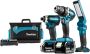 Makita DLX3090T 18v 5.0Ah Combiset accuboormachine DDF484 en slagschroevendraaier DTD153 + Lamp DML801 - Thumbnail 1