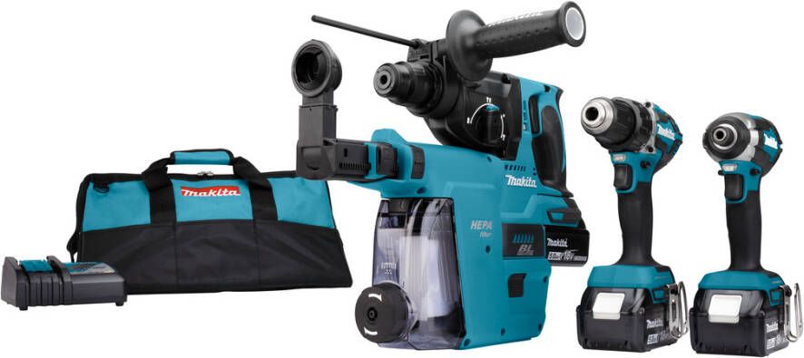 Makita DLX3106TW1 | Combiset met DDF484 DTD153Z en DHR242 | 18V DLX3106TW1