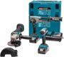 Makita DLX3155TJ | Combiset | 18 V | boren (slag)schroeven en slijpen | Set | 5 0 Ah | in Mbox DLX3155TJ - Thumbnail 1