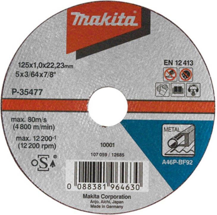 Makita A-85307 Doorslijpschijf 115x22 23x2 5mm staal | Mtools