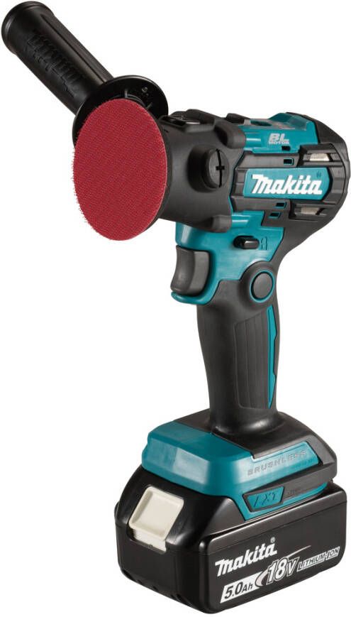 Makita DPV300RTJ | Accu Polijst poetsmachine | 80 mm | 18V | Set | 9 0 Ah Li-Ion