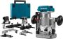 Makita DRT50ZJX9 Accu Freesmachine 18v Li-ion | zonder accu&apos;s en lader in M-box met geleiderail adapter DRT50ZJX9 - Thumbnail 2