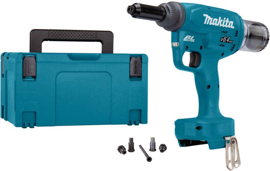 Makita DRV250ZJ 18V Blindklinknageltang t m 6 4 mm | zonder accu&apos;s en lader DRV250ZJ