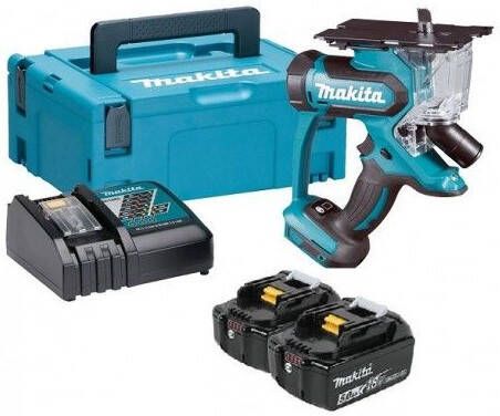 Makita DSD180RTJ | 18V Gipszaag | 2 x 5.0 Ah accu + snellader