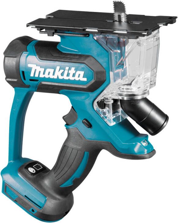 Makita DSD180ZJ 18v Gipszaag | Zonder accu&apos;s en lader met stofafzuigadapter zaagblad in Mbox DSD180ZJ