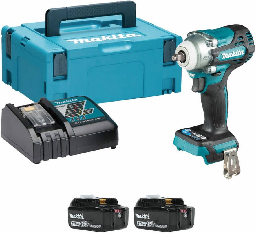 Makita DTW302RTJ | Accu Slagmoersleutel | 18 V | 2 x 5 0 Ah accu + snellader | In Mbox