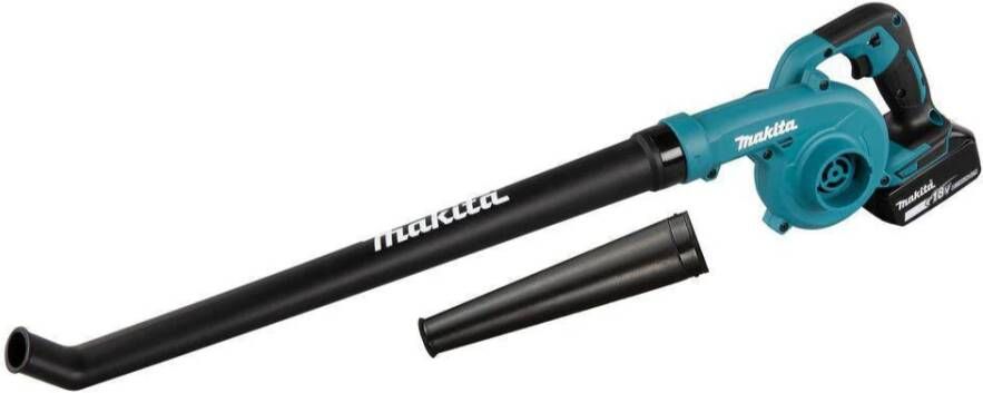 Makita DUB186SFX1 | Accu Blazer | 18V | Verlengde Blaasmond + extra blaasmond | + 3.0Ah accu en oplader DUB186SFX1