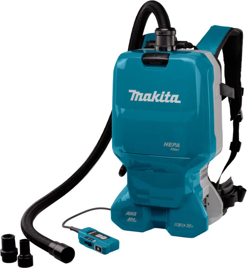 Makita DVC665ZU | Rug stofzuiger | 2x18V | Zonder. accu&apos;s en lader DVC665ZU