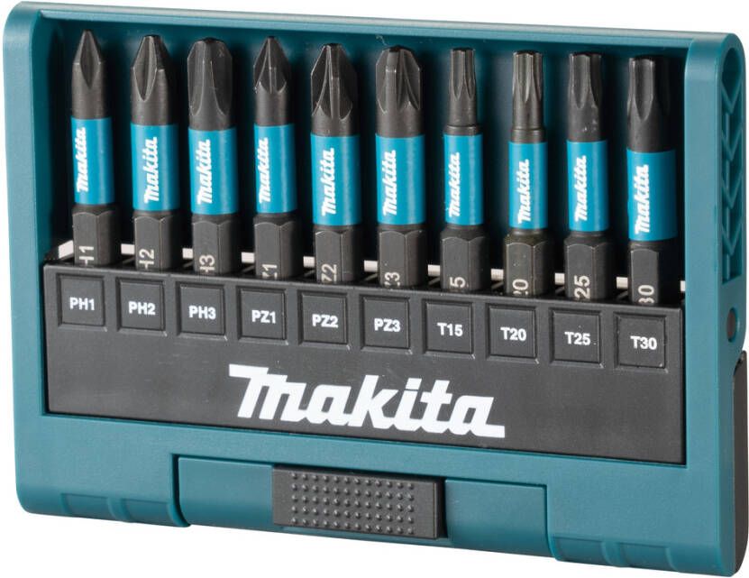 Makita Accessoires E-12011 Slagschroefbitset | 10-delig | X Impact Black E-12011