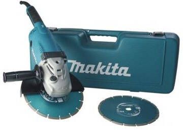 Makita GA9020RFK3 Haakse slijper incl. 2 diamantzaagbladen in koffer | 230mm 2200w GA9020RFK3