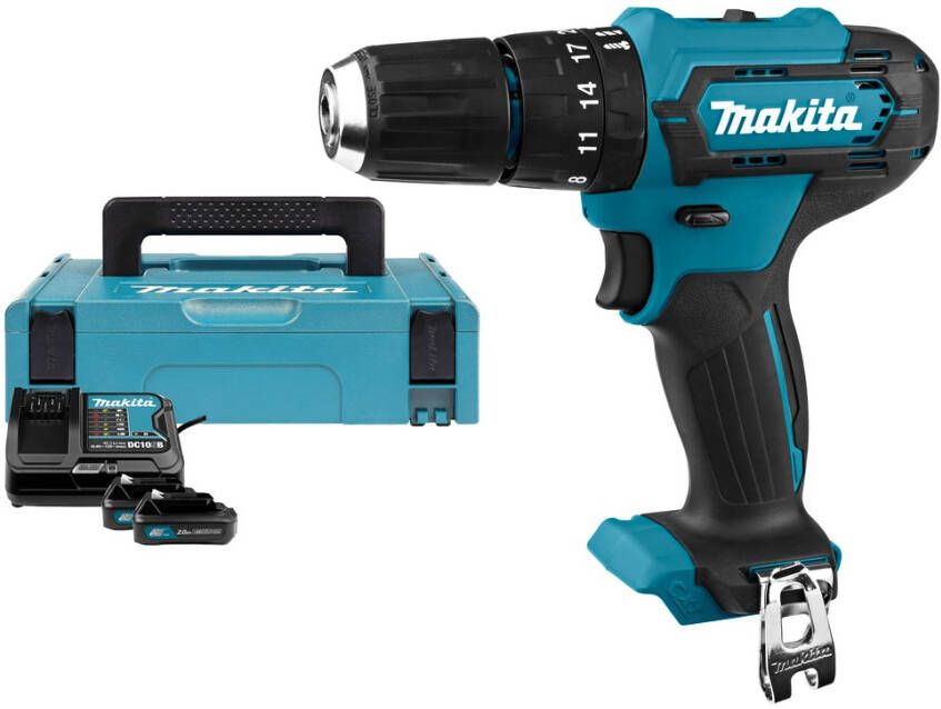 Makita HP333DSAJ | 12 V Max | Klopboor- schroefmachine | 2 0 Ah accu (2 st) | lader | in Mbox HP333DSAJ