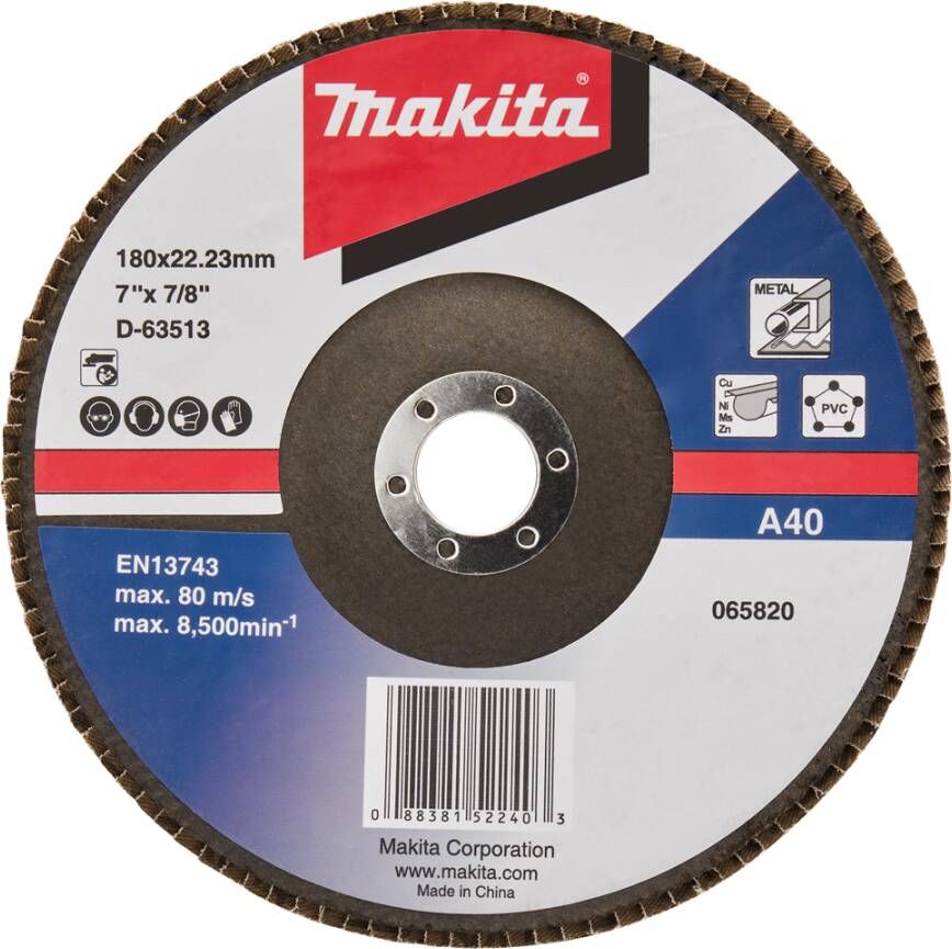 Makita Accessoires Lamellenschuurschijf 180mm A40 D-63513-10