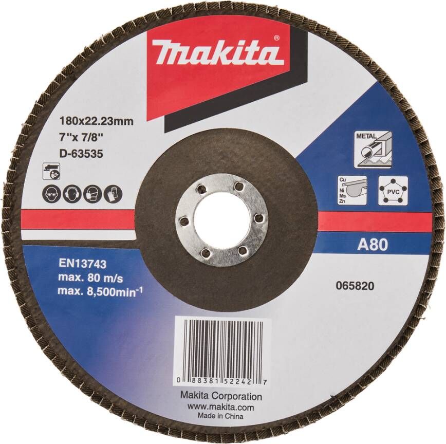 Makita Accessoires Lamellenschuurschijf 180mm A80 D-63535-10