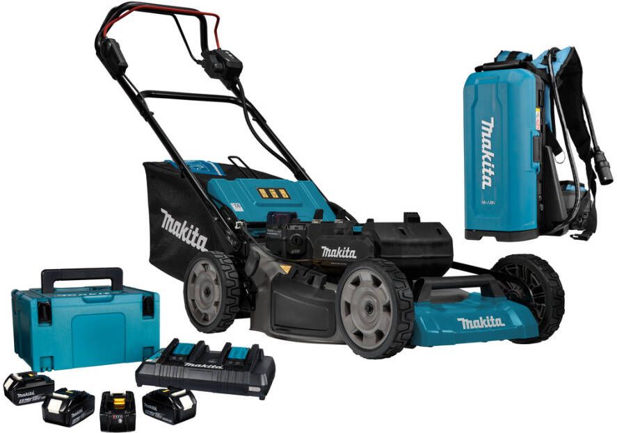 Makita LM001CT4X4 36 V Accu Grasmaaier | 53 cm | Connector type | Incl. PDC01 en startset 197626-8