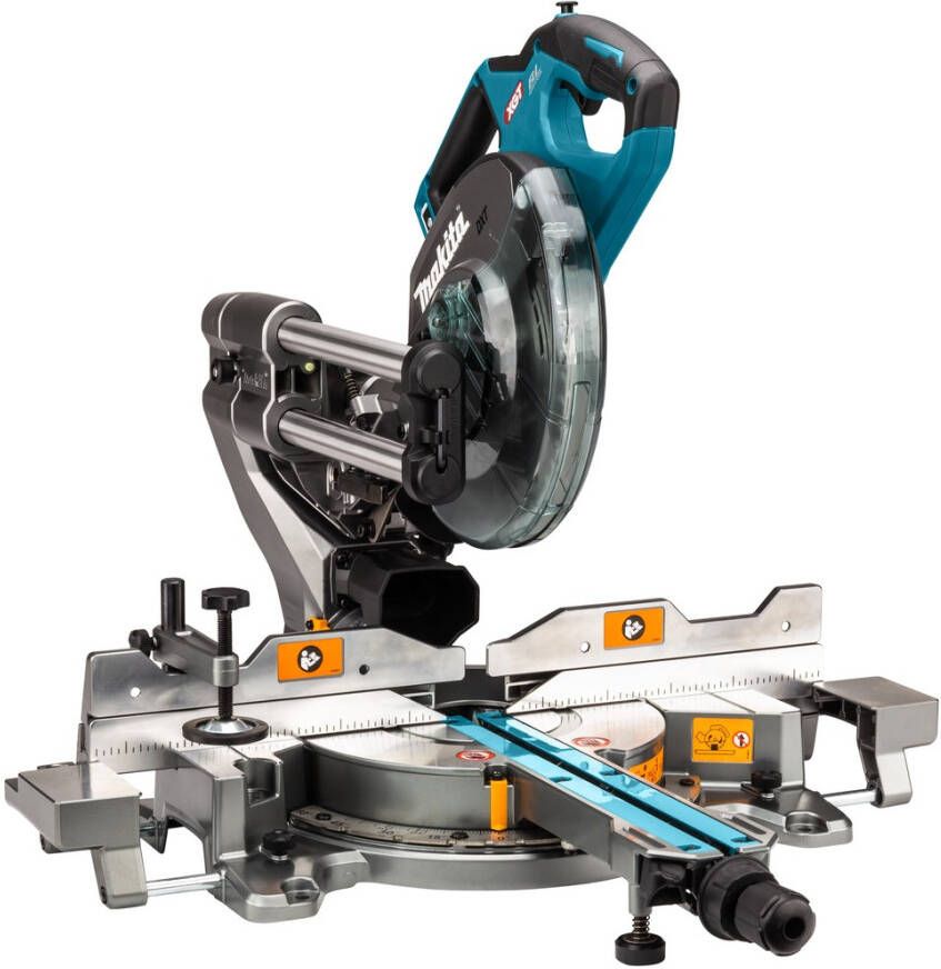 Makita LS002GD202 | 40 V Max | Radiaal afkortzaag | 216 mm | 2.5 Ah accu (2 st) | snellader | in doos | met AWS zender LS002GD202