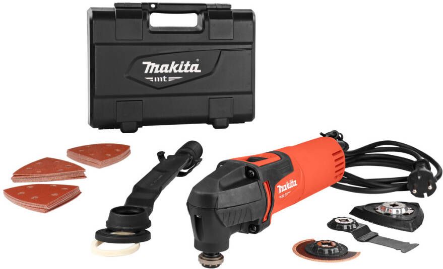 Makita M9800KX4 multimachine 200 Watt Oscillerende Multi-cutter + Toebehorense M9800KX4