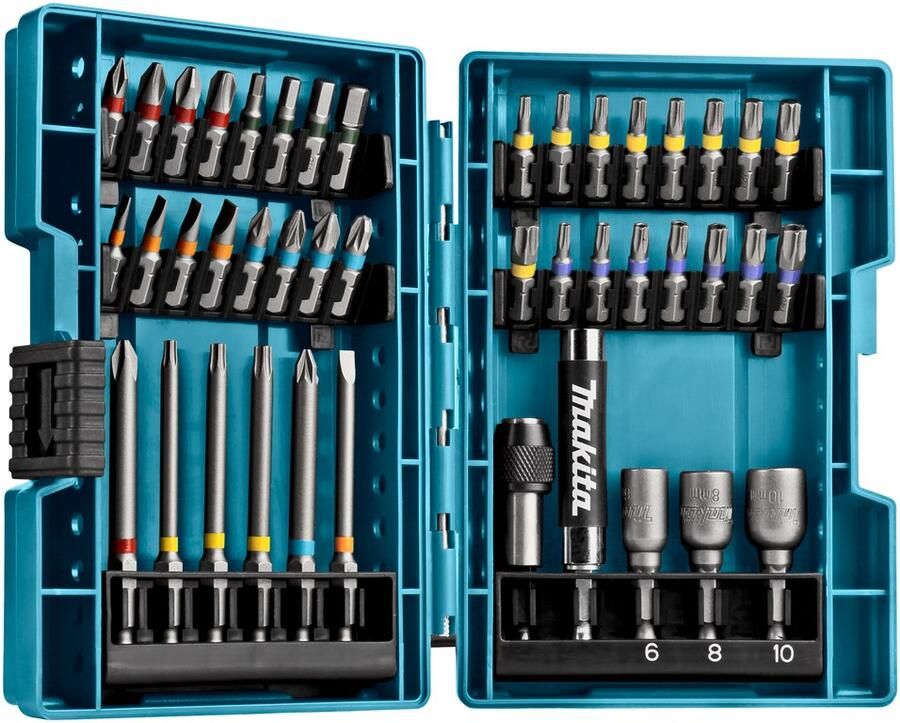 Makita Accessoires 43-delige schroefbitset in hoog kwalitatieve koffer B-55697