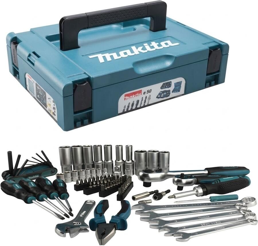 Makita Accessoires E-11542 | Gereedschapsset | Makpac koffer | 87-delig E-11542