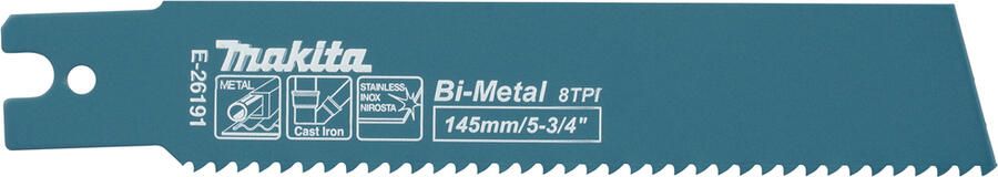 Makita Accessoires Reciprozaagblad Staal 120mm | 5 Stuks E-26191