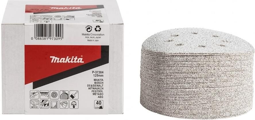 Makita P-37443 Schuurschijf 125mm K240 White Velcro | Mtools