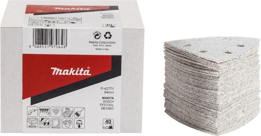Makita P-42818 Schuurvel 3-K 94 K120 White Velcro | Mtools - Foto 2