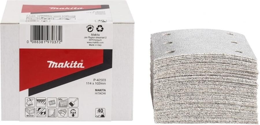 Makita Accessoires Schuurvel K120 114x102 wh | 50 stuks P-42547 - Foto 2