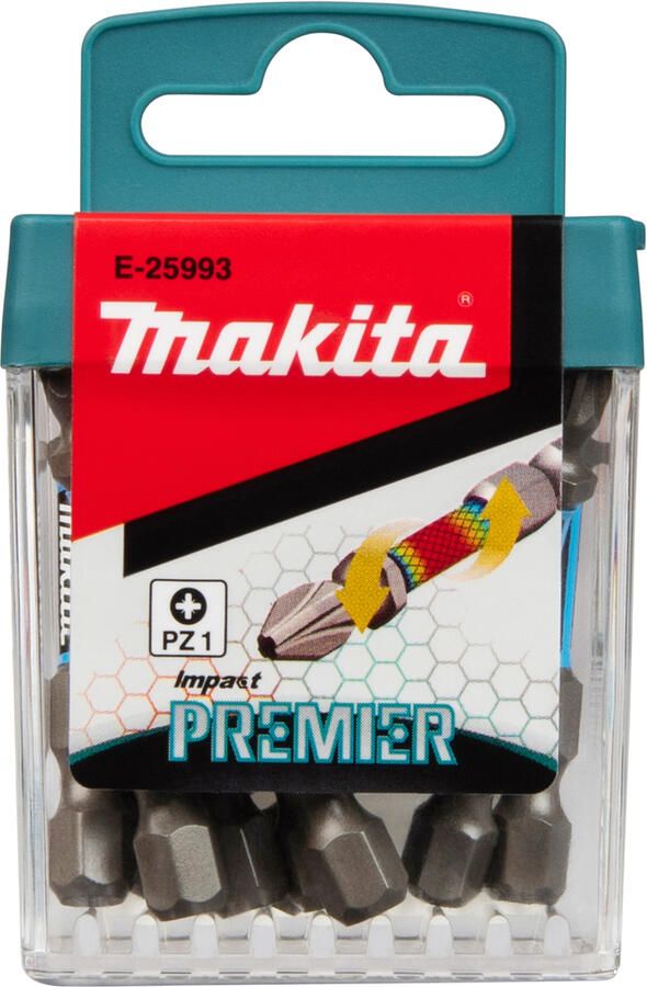 Makita Accessoires Slagschroefbits PZ1x50mm | Impact Premier | 10 stuks E-25993