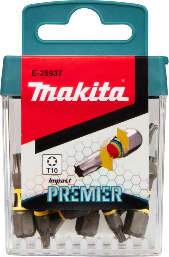 Makita Accessoires Slagschroefbits T10x25mm Impact Premier 15 stuks E-25937