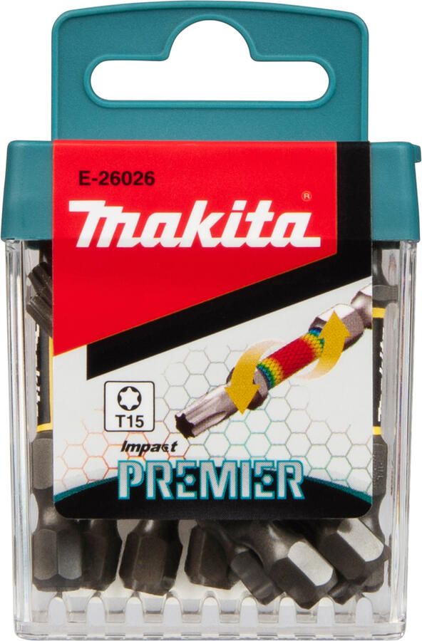Makita Accessoires Slagschroefbits T15x50mm | Impact Premier | 10 stuks E-26026