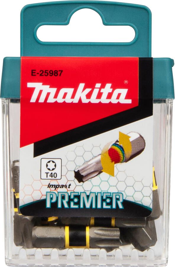 Makita Accessoires Slagschroefbits T40x25mm Impact Premier 15 stuks E-25987