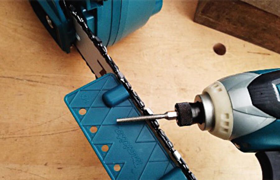 Makita Accessoires Zaagkettingvijl + vijlhoekmal 1 4"x4 0mm D-75611