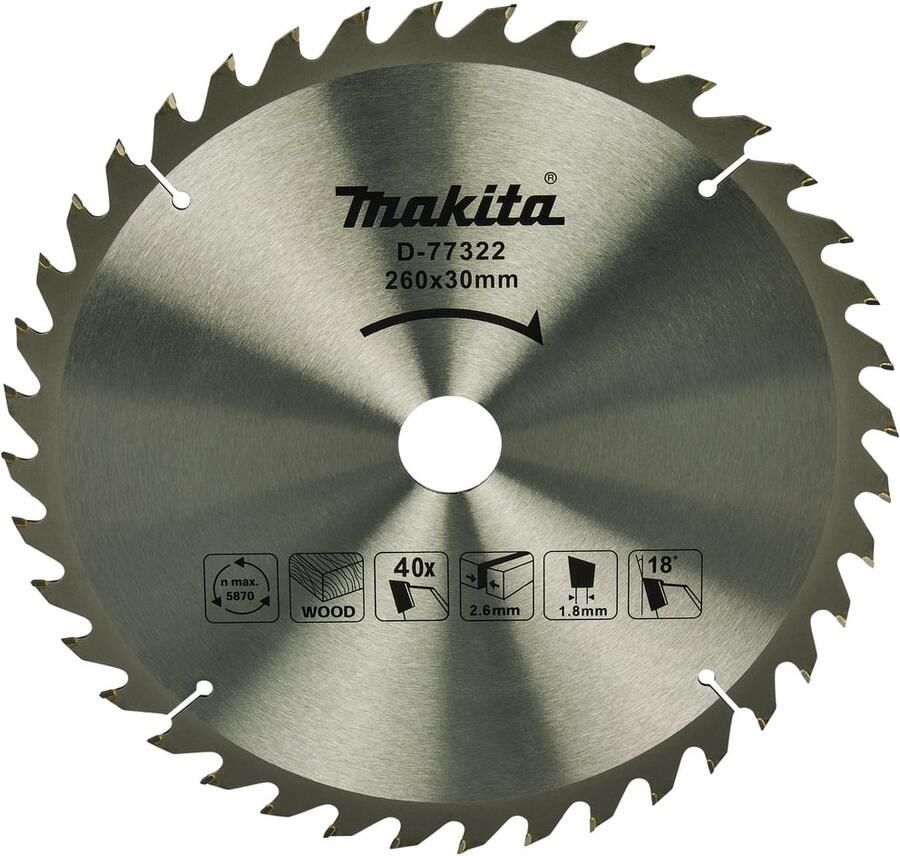 Makita AfkortZaagbladlad Hout D-77322