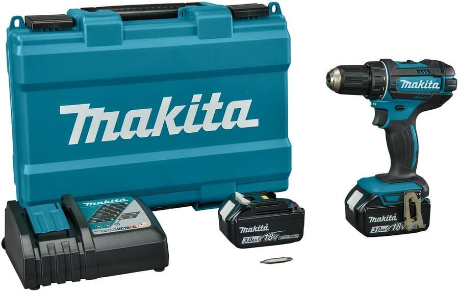 Makita DDF482RFE 18v Boor- schroefmachine 3 0 Ah accu (2 st) snellader Koffer