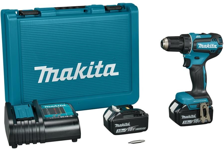 Makita DDF485SFE 18 V Boor- schroefmachine brushless 3 0 Ah accu (2 st) lader in koffer